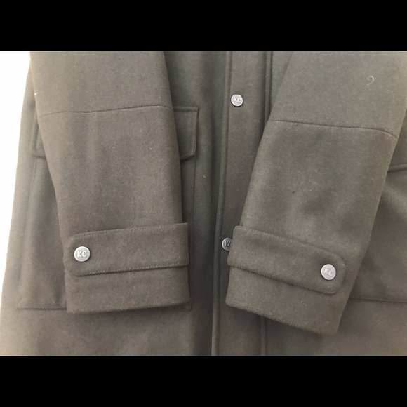 Kenneth Cole Mens Coat Large Olive - Picture 7 of 9